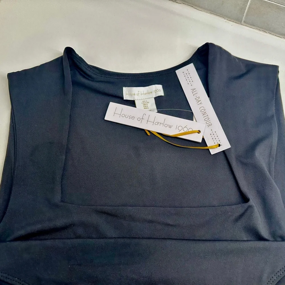 House of Harlow 1960 BLACK Bodysuit - Picture 2 of 6